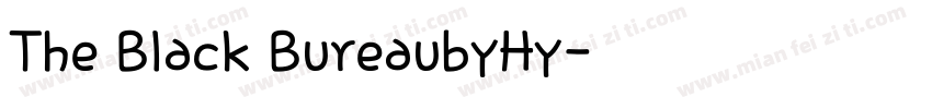The Black BureaubyHy字体转换